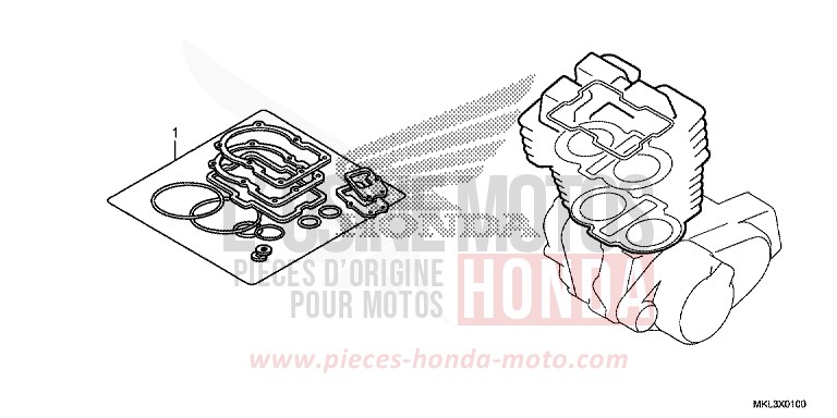 TROUSSE DE JOINT A de NC750X "Méca" MAT PEARL GLARE WHITE (NHB54) 2019